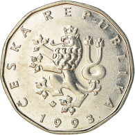 Monnaie, République Tchèque, 2 Koruny, 1993, SUP+, Nickel Plated Steel, KM:9 - Tchéquie