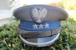 Casquette D Officier De L'armée Polonaise - Casques & Coiffures