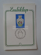 D183353  Hungary  Hollóháza   Hollóházi Kerámia - Porcelain  -  Commemorative Sheet  1981 - Herdenkingsblaadjes