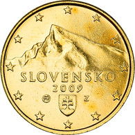 Slovaquie, 1 Cent, Kriváň, 2009, Golden, SPL, Copper Plated Steel - Slowakije