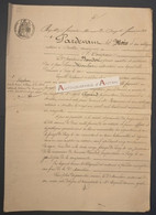 1866 Me Morio à Avallon (Yonne) - Précy Le Sec - Chopard - Baudot - Mouchon - Acte Manuscrit à étudier - Manuscripts