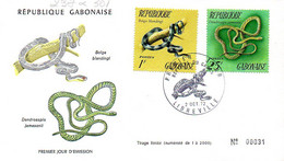 GABON 0297/302 Fdc Serpents, Snake - Snakes