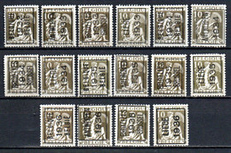 PREO Samenstelling Op Nr 337 : 1932 => 1936 - Typo Precancels 1932-36 (Ceres And Mercurius)