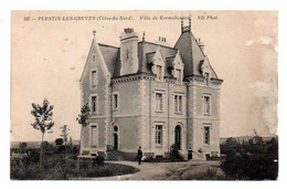 Carte Postale Ancienne - Circulé - Dép. 22 - PLESTIN LES GREVES - Villa De KERMABUSSON - Plestin-les-Greves