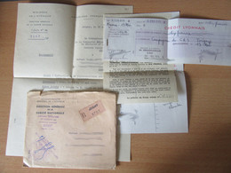 Courrier De La CRS De Joigny Contenant Un Chèque Non-encaissé Suite à L'annulation D'une Amende De Stationnement - 1966 - Historical Documents