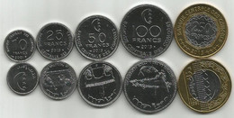 Comoros Comores 2001-2013. High Grade Set Of 5 Coins - Comoros