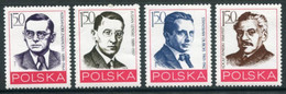 POLAND 1978 Workers' Movement Personalities MNH / **.  Michel 2598-601 - Unused Stamps