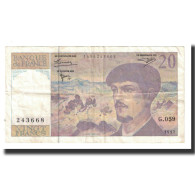 France, 20 Francs, Debussy, 1997, STROHL TRONCHE DENTAUD, TTB, Fayette:66ter.02 - 20 F 1980-1997 ''Debussy''