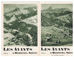 Les Avants Sur Montreux 1000 M Suisse - Tourism Brochures