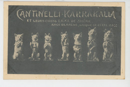 CHIENS - DOG - SPECTACLE - CIRQUE - CANTINELLI KARRAKALLA & Chiens LAÏKA  (représentation Du 16/01/1923 à BÉDARIEUX ) - Zirkus
