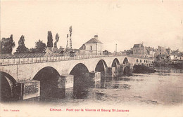 Chinon          37       Pont Sur La Vienne Et Bourg Saint Jacques       (voir Scan) - Chinon