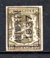 PREO 327 ND Op Nr 420 ANTWERPEN 1937 - Positie A (cataloguswaarde 7000 Fr) - Typo Precancels 1936-51 (Small Seal Of The State)
