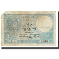 France, 10 Francs, Minerve, 1941, Platet Strohl, 1941-01-09, TB, Fayette:7.20 - 10 F 1916-1942 ''Minerve''