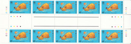 Hong Kong 1997 MNH Sc #783 $5 Year Of The Ox Gutter Block Of 10 - Blocks & Kleinbögen