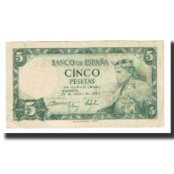 Billet, Espagne, 5 Pesetas, 1954, 1954-07-22, KM:146a, TTB - 5 Peseten