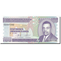 Billet, Burundi, 100 Francs, 1993, 1993-10-01, KM:37a, SPL+ - Burundi
