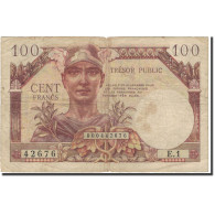 France, 100 Francs, 1955 French Treasury, TB, Fayette:VF32.1, KM:M9 - 1947 Trésor Français