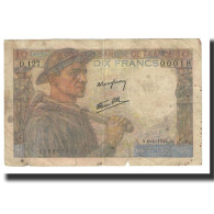 France, 10 Francs, Mineur, 1947, P. Rousseau And R. Favre-Gilly, 1947-01-09, TB - 10 F 1941-1949 ''Mineur''