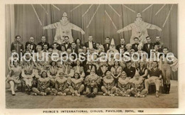 PRINCE'S INTERNATIONAL CIRCUS OLD R/P POSTCARD PAVILION RHYL 1954 WALES - Flintshire