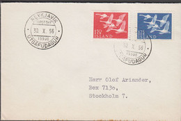 1956. ISLAND. NORDEN. FDC REYKJAVIK 30. X. 56.  (Michel 312-313) - JF424545 - Cartas & Documentos