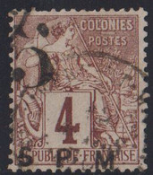 1885. SAINT-PIERRE-MIQUELON. 5  S P M On 4 C COLONIES POSTES. Rare Stamp.  () - JF424497 - Usados