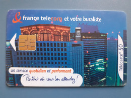 F1133 France Télécom Et Votre Buraliste 50U SO6 - Numérotation Décalée à Gauche - 2001