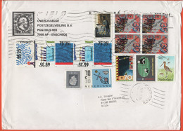 OLANDA - NEDERLAND - Paesi Bassi - 2003 - 15 Stamps - Medium Envelope - Viaggiata Da Enschede Per Brussels, Belgium - Cartas & Documentos
