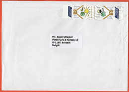 OLANDA - NEDERLAND - Paesi Bassi - 2007 - 2 X 0,72€ Europa Cept - Medium Envelope - Viaggiata Da Berkel-Enschot Per Brus - Lettres & Documents