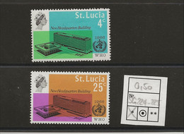 St Lucia, 1966, SG 224 - 225, Complete Set, Mint Hinged - St.Lucia (...-1978)