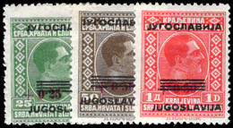 Yugoslavia 1933 Charity Set Lightly Mounted Mint. - Unused Stamps