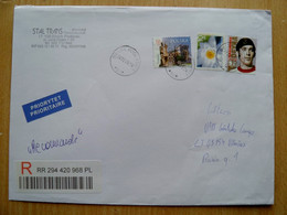 Registered Cover Poland Kazimierz Deyna Football Player Zywiec Bielsk Podlaski - Storia Postale