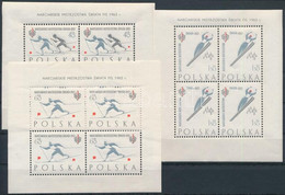 ** 1962 Északi Sí VB Kisívsor, Nordic Ski World Championships Minisheet Set Mi 1294-1296 C - Otros & Sin Clasificación