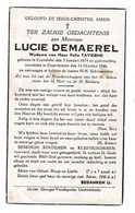 ::  L.DEMAEREL °KROMBEKE 1874 +1948 (F.TAVEIRNE) - Devotieprenten