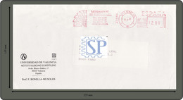 España 1992 Universidad De Valencia Red Meter Franquia Franchise Pitney Bowes 5000 Automaticas Salud Ginecologia - Franquicia Postal