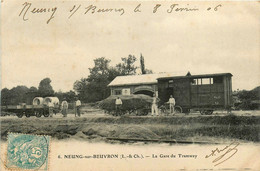 Neung Sur Beuvron * La Gare Du Tramway Tram * Wagon * Ligne Chemin De Fer - Neung Sur Beuvron