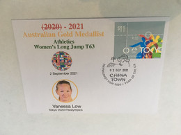 (ZZ 42) 2020 Tokyo Paralympic - Australia Gold Medal Cover Postmarked Haymarket (Athletics) V. Low - Summer 2020: Tokyo