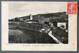 France N°138 Sur CPA TAD Perlé ST Victor (Ardèche) 10.8.1919 - (C1003) - 1877-1920: Periodo Semi Moderno