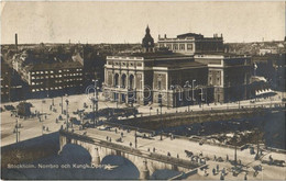 T2/T3 1912 Stockholm, Norrbro Och Kungl. Operan / Street View, Tram, Operahouse (EK) - Sin Clasificación