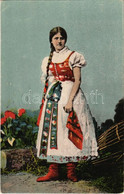 * T2/T3 Magyar Leány ünneplőben / Hungarian Folklore, Girl In Festive Dress (EK) - Sin Clasificación