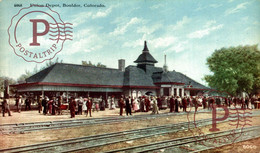 Union Depot Boulder  CO COLO COLORADO Railway Train EEUU USA - Rocky Mountains