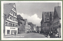 CPA/CPSM - ALLEMAGNE - GUNZENHAUSEN - OBERER MARKT - Animation, Commerces - Verlag Fritz Lauterbach - Gunzenhausen