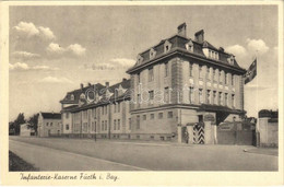 T2/T3 1941 Fürth, Infanterie-Kaserne / WWII German Military Barracks, Guard, NSDAP Nazi Party Propaganda, Swastika Flag  - Sin Clasificación