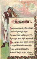 * T4 'A Menekült I.', Egykori Magyar Katona, Irredenta Vers, Kiadja Deák J. / Former Hungarian Soldier, Poem, Irredenta  - Sin Clasificación