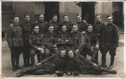 * T3 Első Világháborús Magyar Katonák Csoportképe. Schäffer / WWI K.u.k. Military, Soldiers Group Photo (fa) - Sin Clasificación