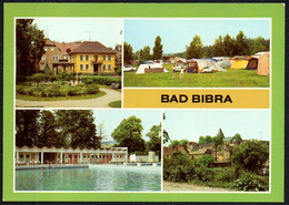F3641 - TOP Bibra Freibad Campingplatz - Bild Und Heimat Reichenbach - Bad Bibra