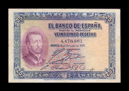 España 25 Pesetas San Francisco Xavier 1926 Pick 71a Sin Serie BC/MBC F/VF - 1-2-5-25 Peseten