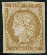 ** N°1F 10c Bistre Clair, Réimp - TB - 1849-1850 Ceres