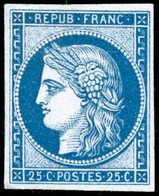 ** N°4d 25c Bleu, Réimp - TB - 1849-1850 Ceres