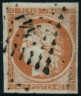 Oblit. N°5 40c Orange, Signé JF Brun - TB - 1849-1850 Ceres