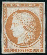 ** N°5g 40c Orange, Réimp - B - 1849-1850 Ceres